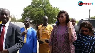 MONTROLLAND:accueil des populations à la ministre Victorine NDEYE.Le maire Yves L.CISS fait le point