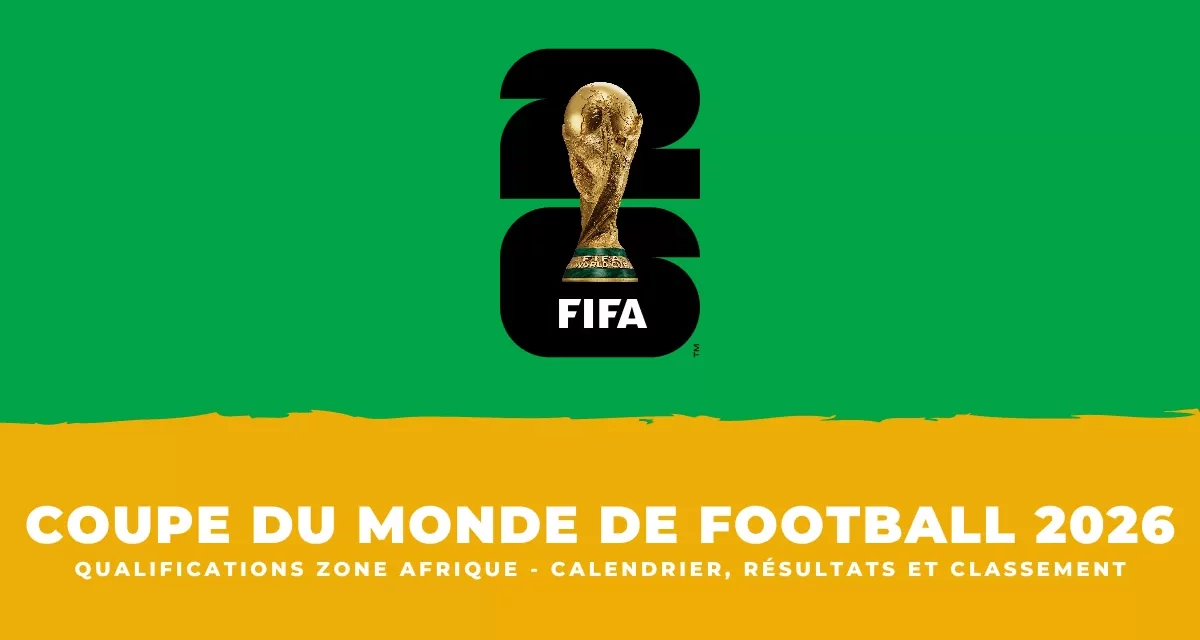 FOOTBALL Calendrier, résultats et classement Éliminatoires Mondial 2026 – Zone Afrique