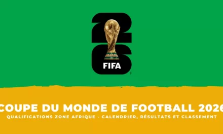 FOOTBALL Calendrier, résultats et classement Éliminatoires Mondial 2026 – Zone Afrique