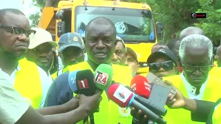 « Les routes de Thiès en voie d&rsquo;être réhabiliter par le maire Babacar DIOP.500 millions de frs pour certains tronçons.