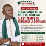 Abdoulaye WILANE tire la sonnette d’alarme sur « la dégradation continue de la note du Sénégal »